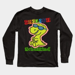 Schulstart Dino Endlich Schulkind 1. Klasse T shirt Long Sleeve T-Shirt